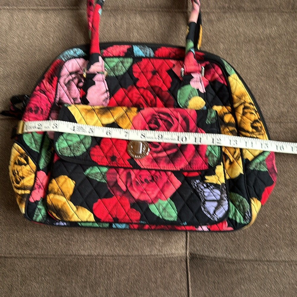 Vera Bradley "Havana Rose" Large Outside Pocket Shoulder Bag - Picture 16 of 16